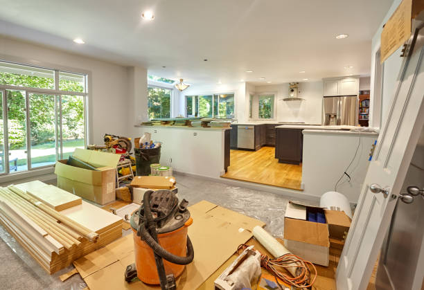Professional Cabinet Installation technician working in Lewisville, WA